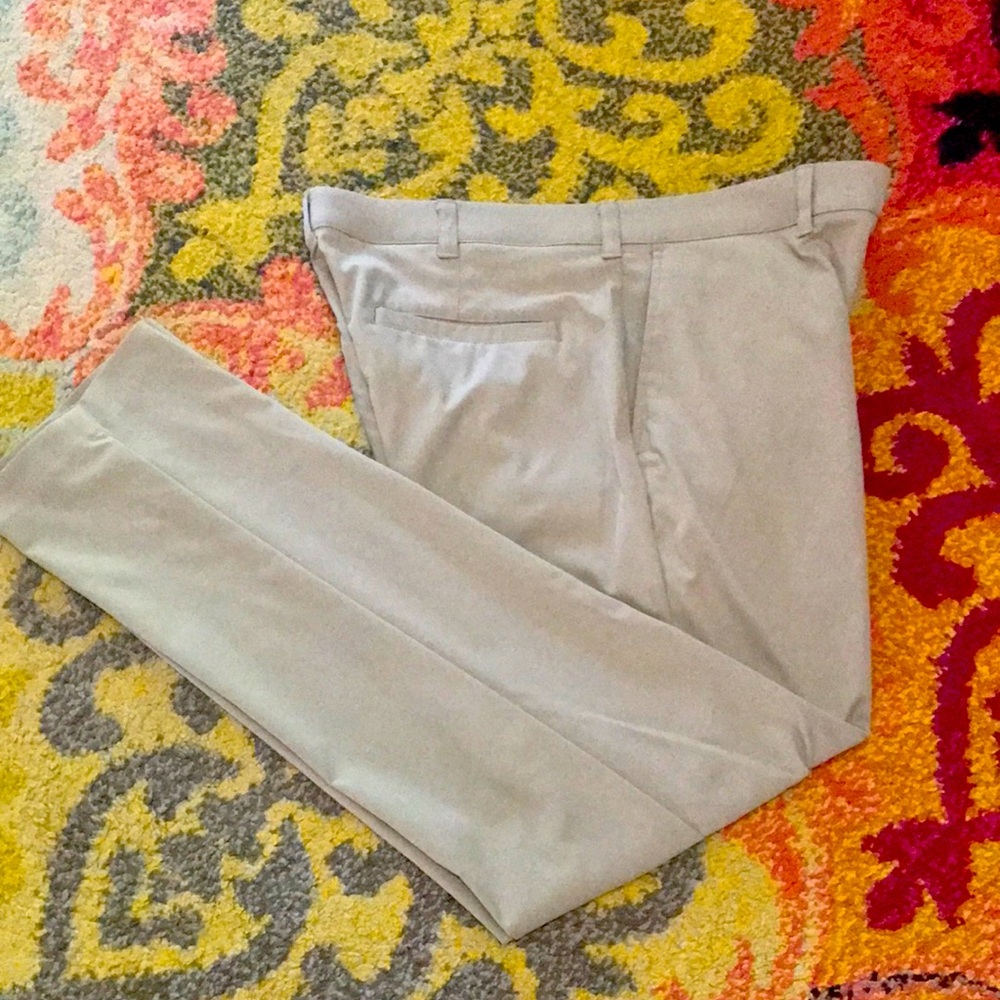 Men's PGA Tour Classic Beige Dress Pants 34x32